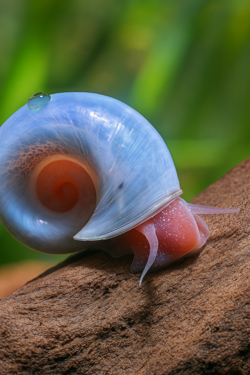 Caracol Planorbis Azul