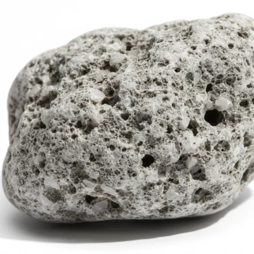Detalle macro de la textura porosa de las piedras minerales ricas en calcio