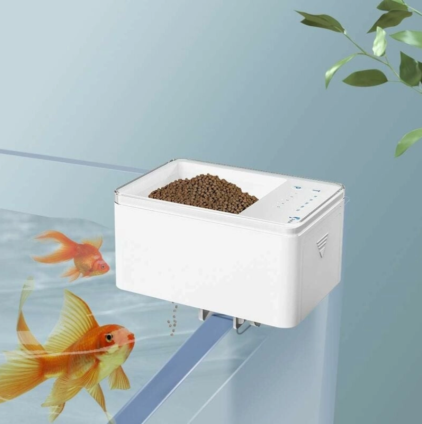 Comedero Automatico para Peces con LED y Temporizador - detalle
