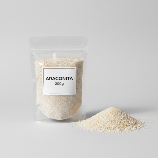 Bolsa de 200g de aragonita natural para acuario - Gambasacuario