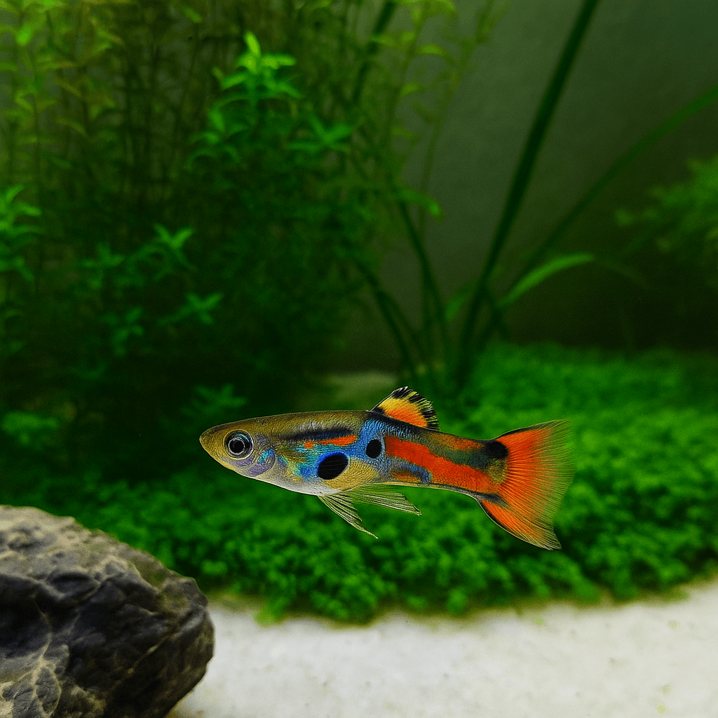Guppy Endler Pure Line macho clase N criado en Gambas Acuario