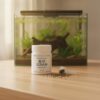 Bio Gran junto a un nano acuario plantado con gambas Red Cherry