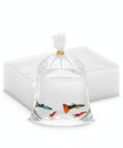 Bolsas de plástico 15x30 cm para transportar peces y gambas, pack de 10 unidades