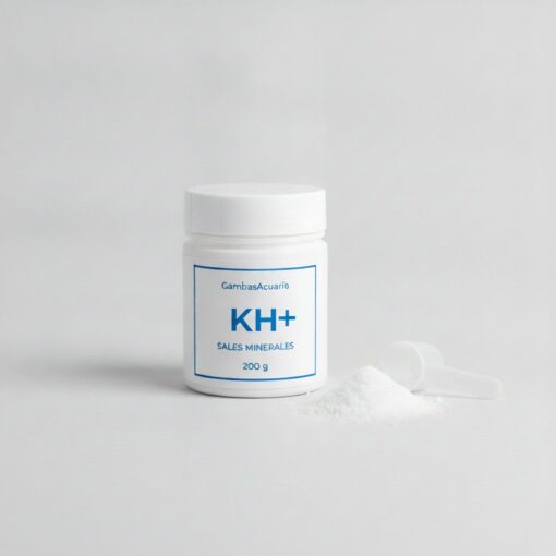 Bote de sales minerales KH+ 200 g para subir el KH del acuario